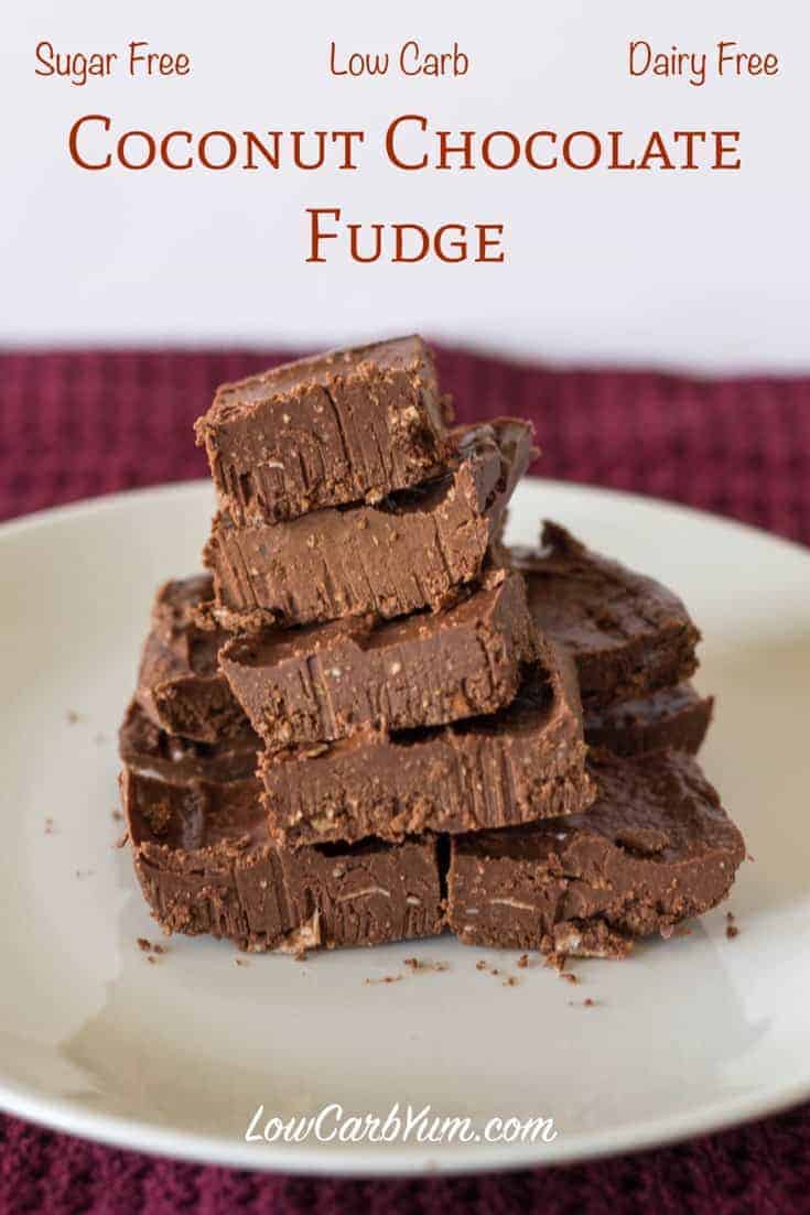  sugar free coconut chocolate fudge recipe