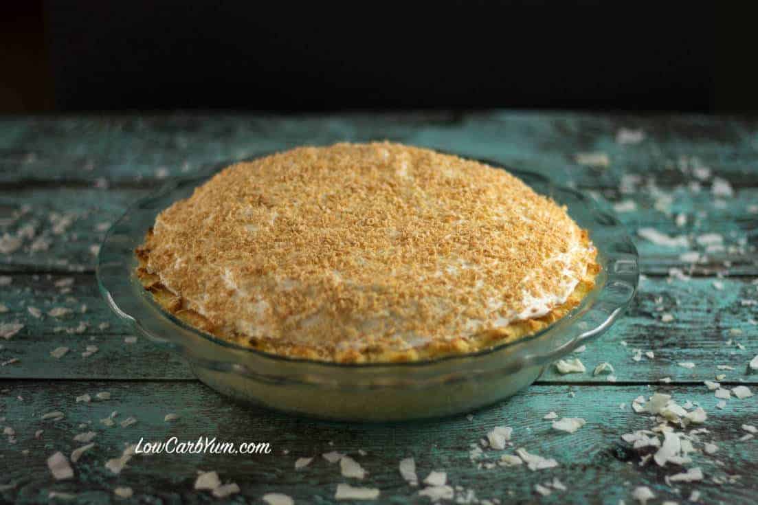 Sugar Free Coconut Cream Pie Gluten Free Low Carb Yum