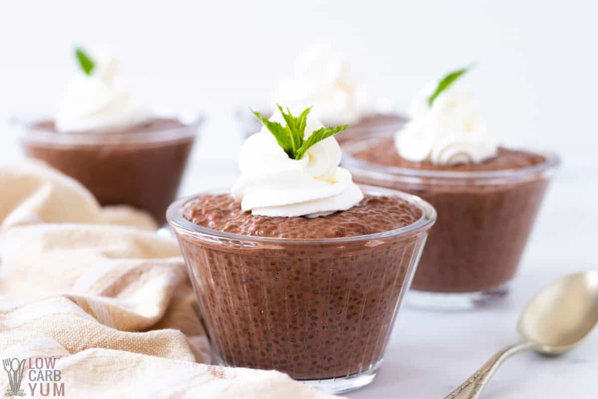 keto chia chocolate pudding