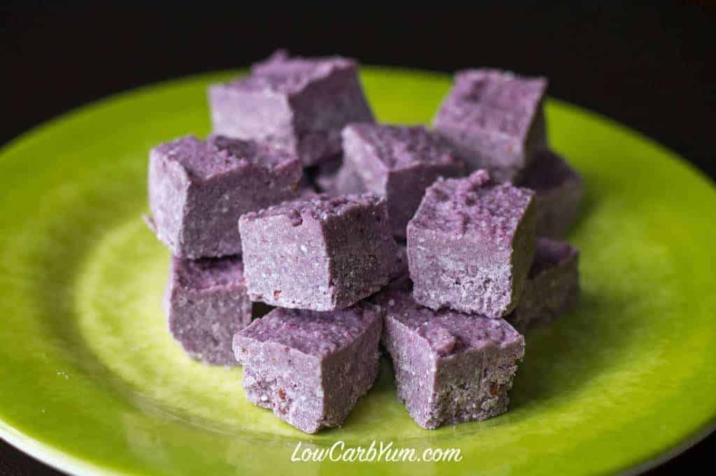 Blackberry Coconut Fat Bombs 