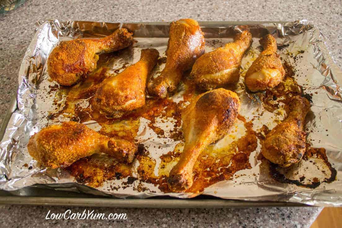 gluten free shake and bake chicken drumstick baked