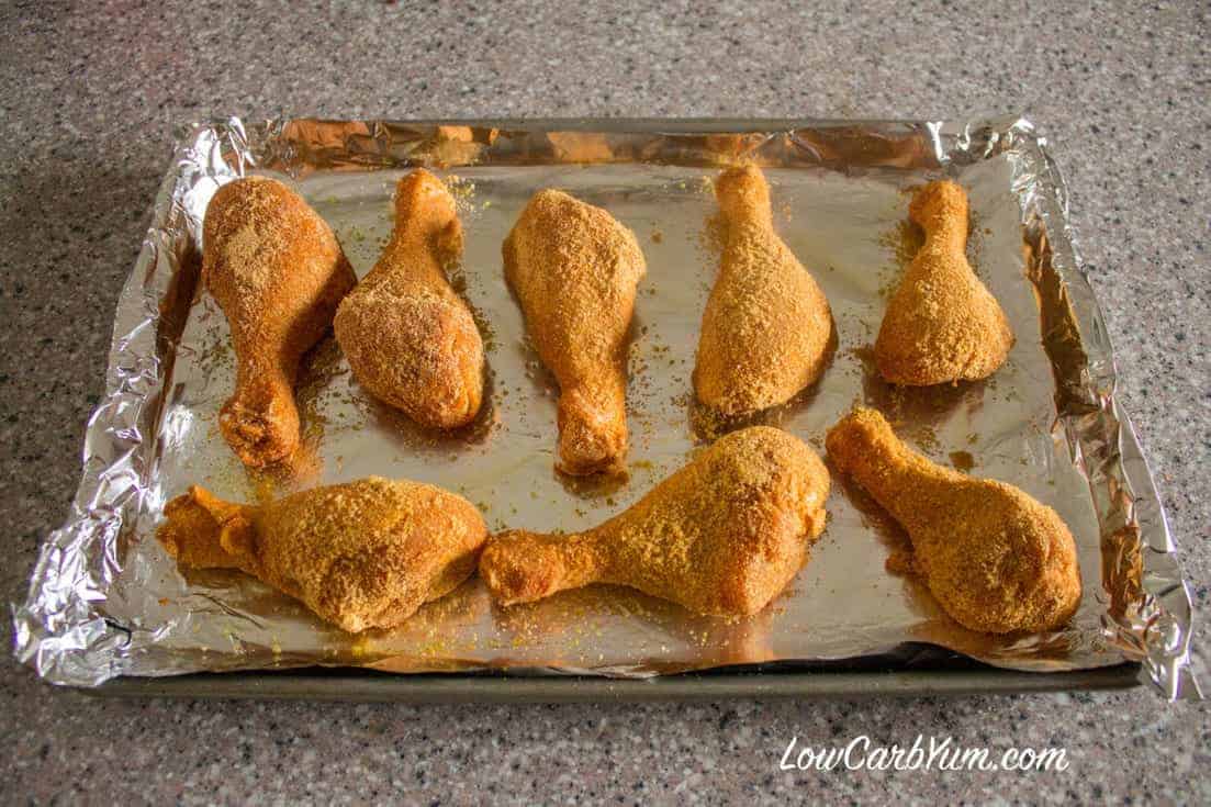 low carb chicken drumstick coating
