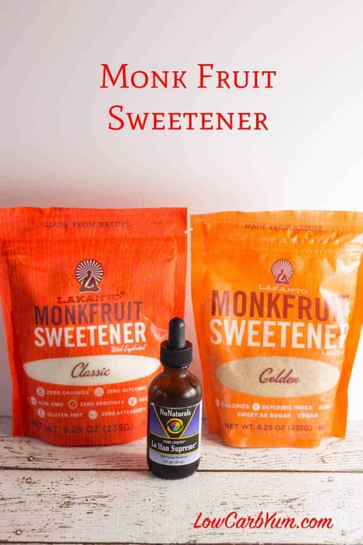 Monk Fruit Extract Sweetener - Best Low Carb Sweetener | Low Carb Yum