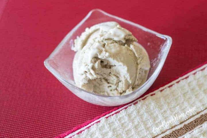 If you like sunflower seed butter, try this sugar free dairy free ice cream recipe. Healthy full fat coconut milk makes it creamy. Low carb and nut free!