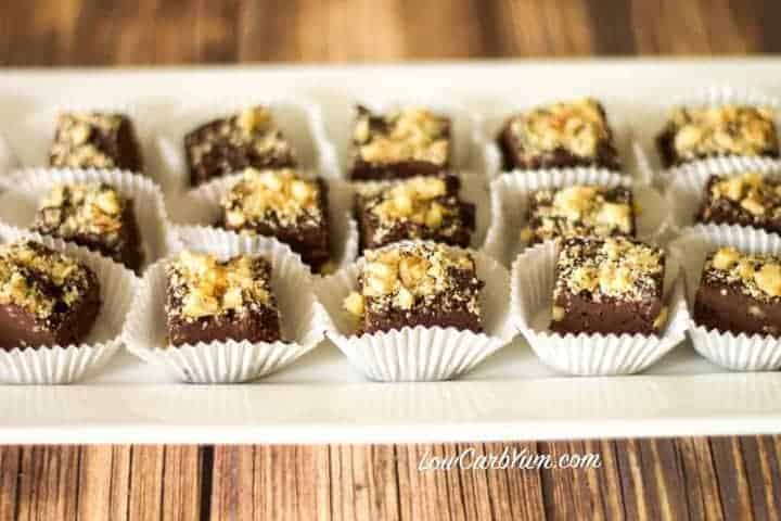 Low carb sugar free chocolate walnut fudge recipe