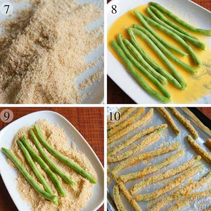 Crispy Oven Fried Green Beans Gluten Free Low Carb Yum