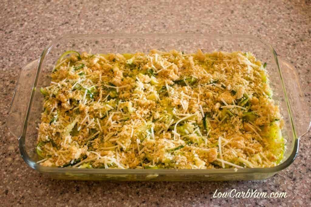 Spiralized Zucchini Casserole Gluten Free Low Carb Yum