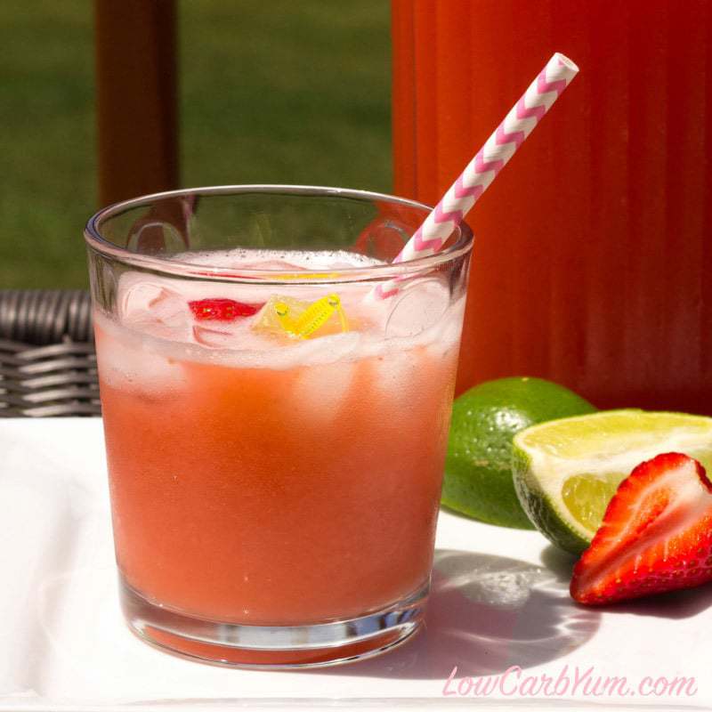 Low carb strawberry limeade