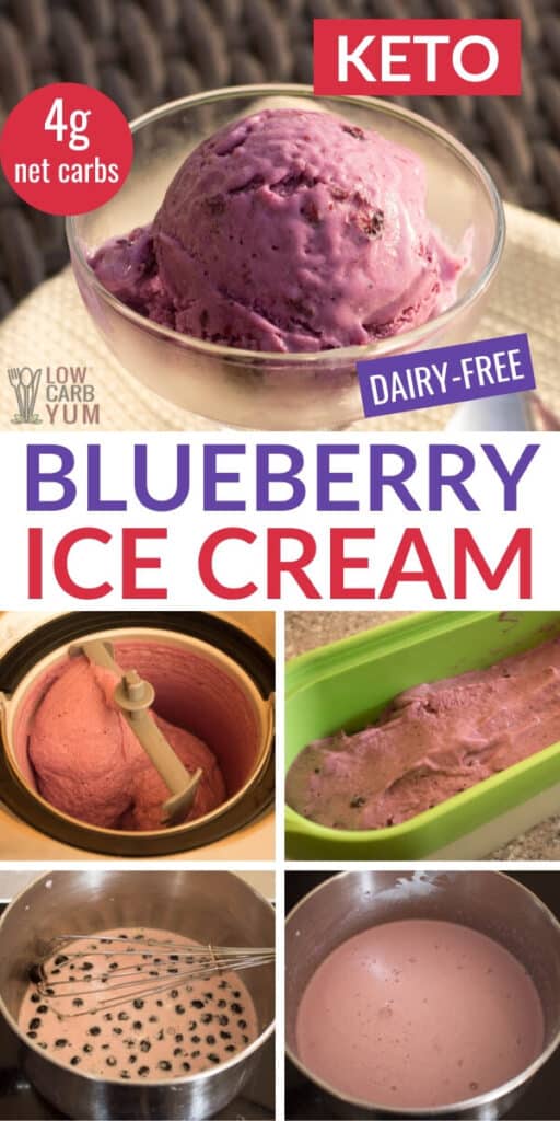 keto blueberry ice cream