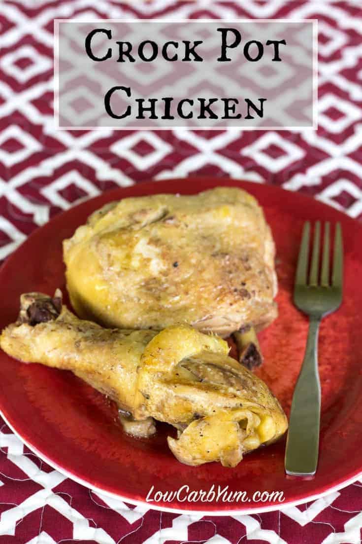 Crock Pot Chicken Thighs and Drumsticks | Low Carb Yum