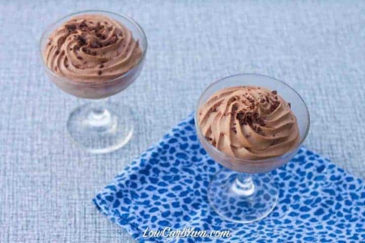 Low Carb Chocolate Cheesecake Mousse