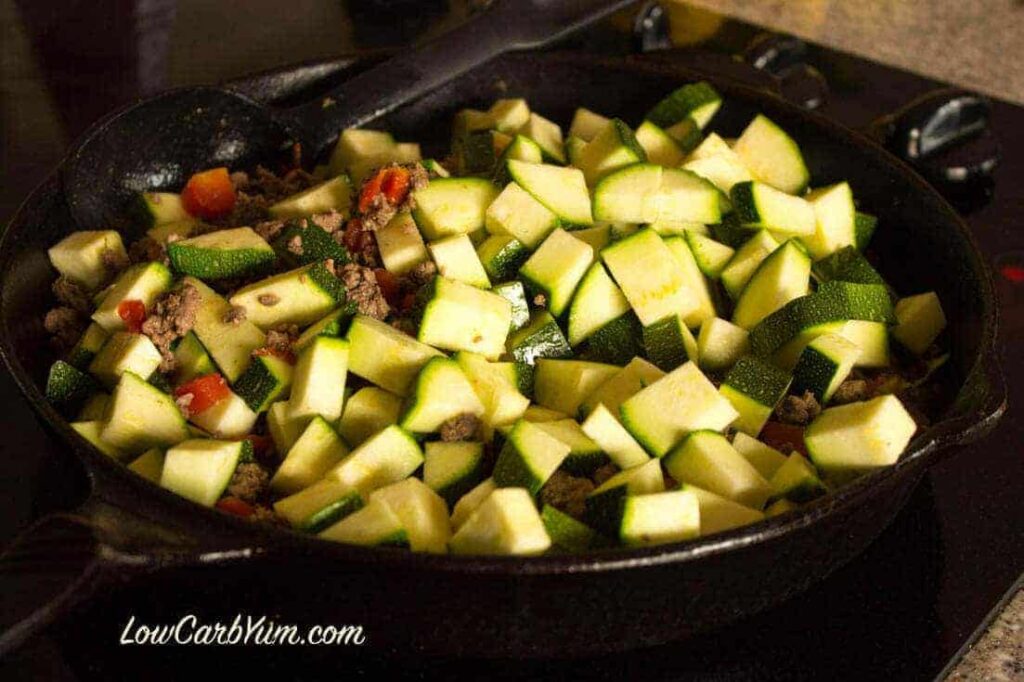 Mexican Zucchini and Beef Skillet Low Carb Yum