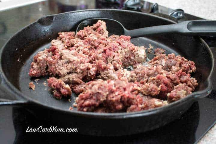 beef in skillet