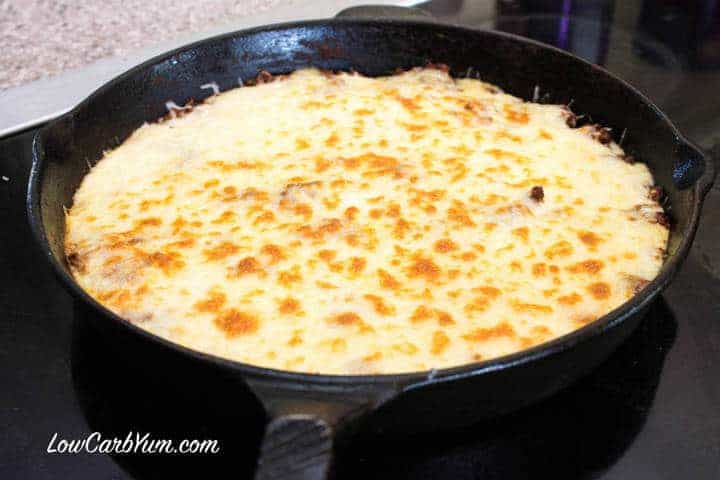 browned cheese topping