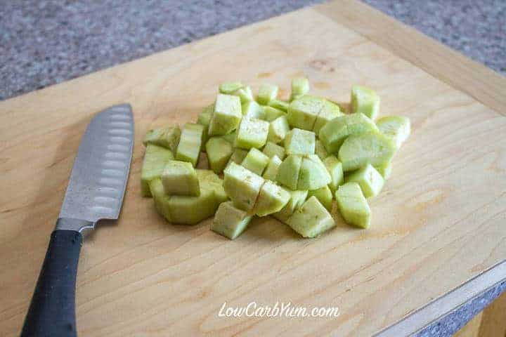 cut eggplant