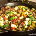 Ground Beef Zucchini Tomato Dish Skillet