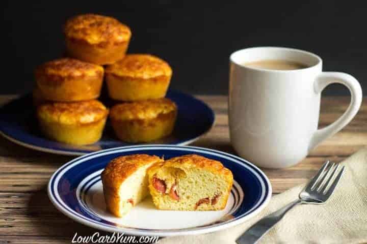 low carb gluten free pepperoni pizza breakfast muffins