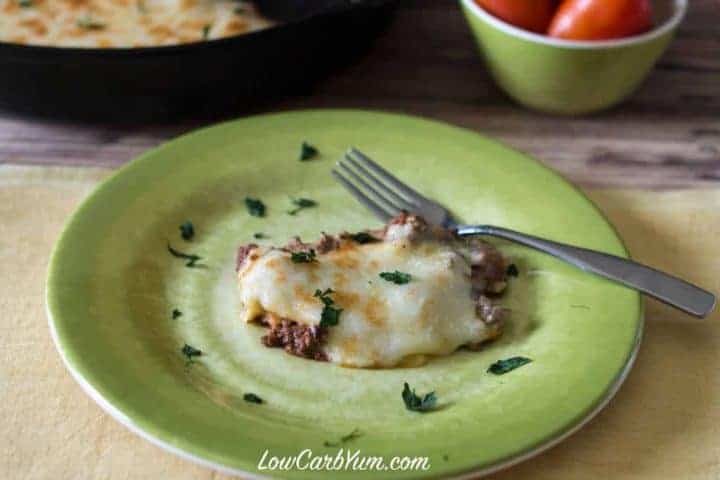 low carb skillet moussaka