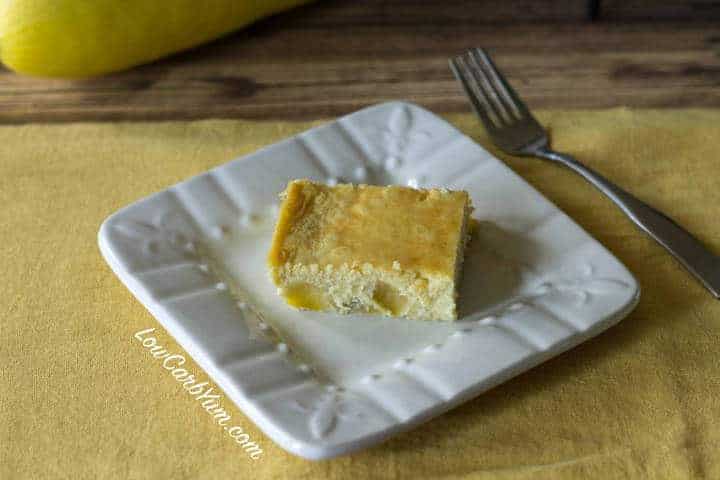 Low carb yellow squash cake recipe with no cream