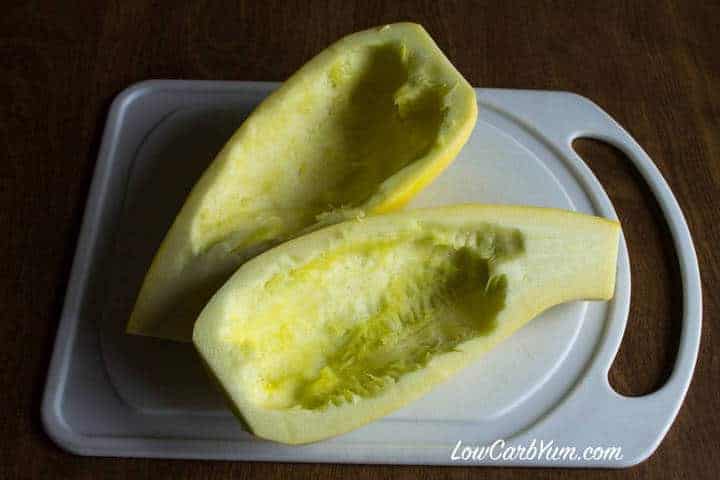 Peeled and seeded yellow squash