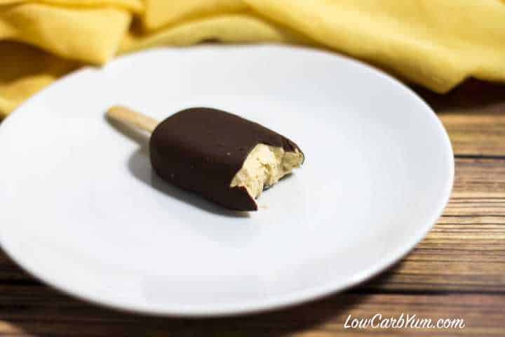 chocolate peanut butter ice cream bar bite