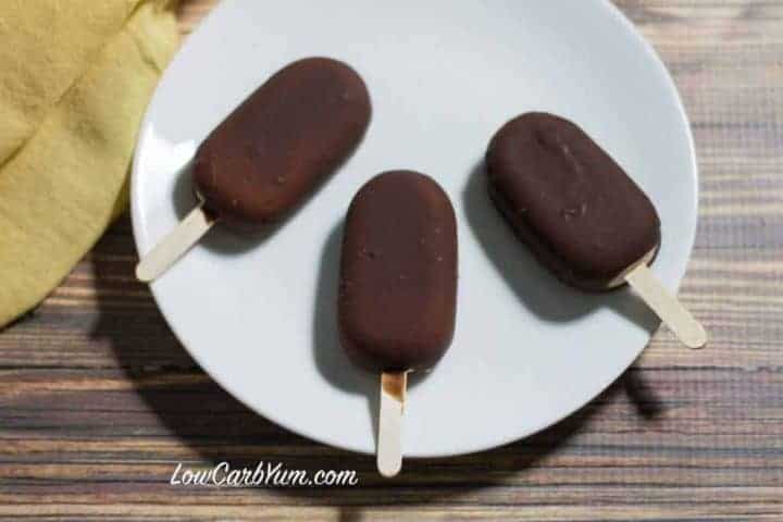 low carb chocolate peanut butter ice cream bar recipe