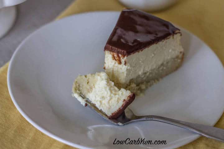 Boston Cream Cheesecake - Low Carb and Gluten Free | Low ...