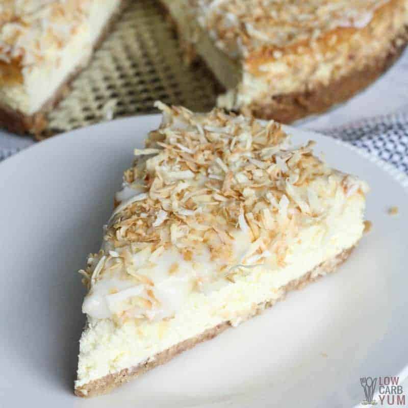 Coconut Cheesecake Recipe with Coconut Cream Keto  Low Carb Yum