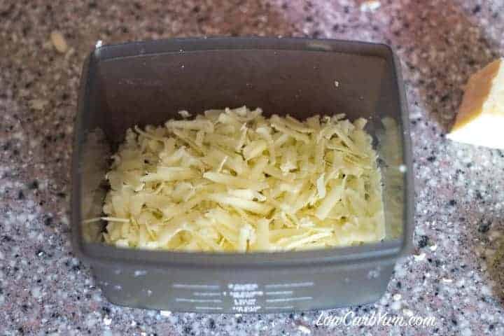 Grated sharp white cheddar cheese