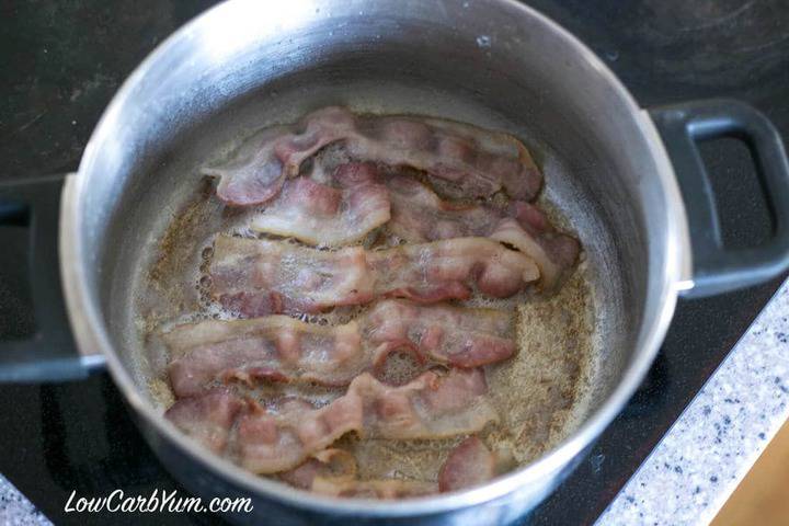 cooking bacon