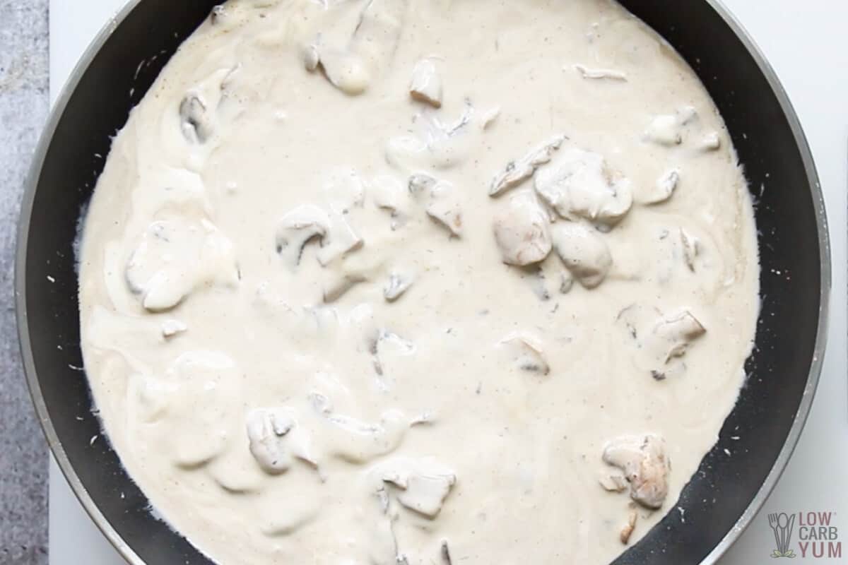 creamy mushroom sauce