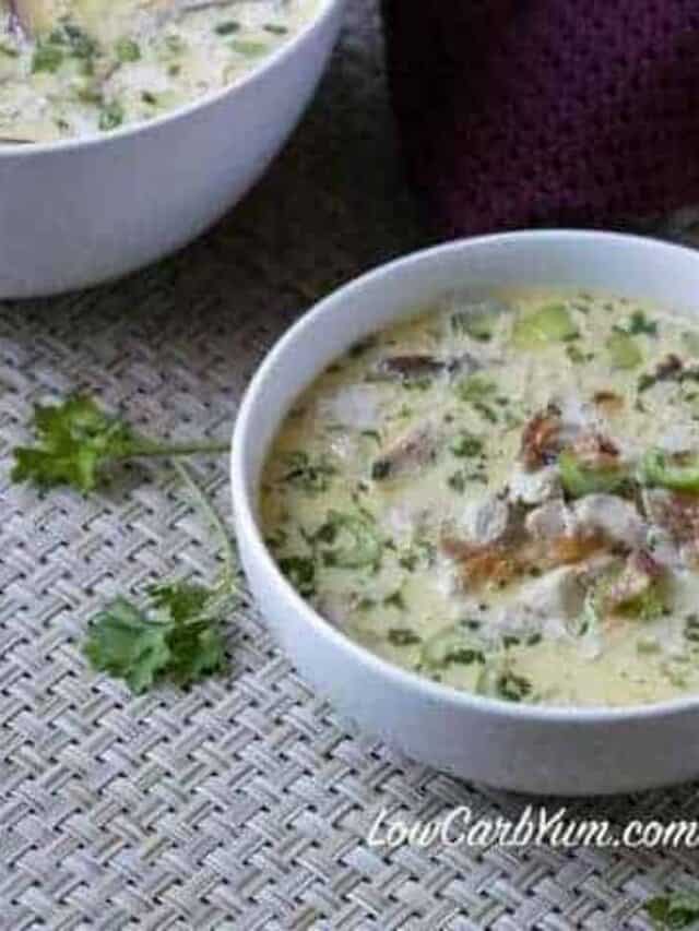 KETO CREAM OF CHICKEN SOUP WITH BACON STORY