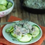 Hamburger beef stroganoff