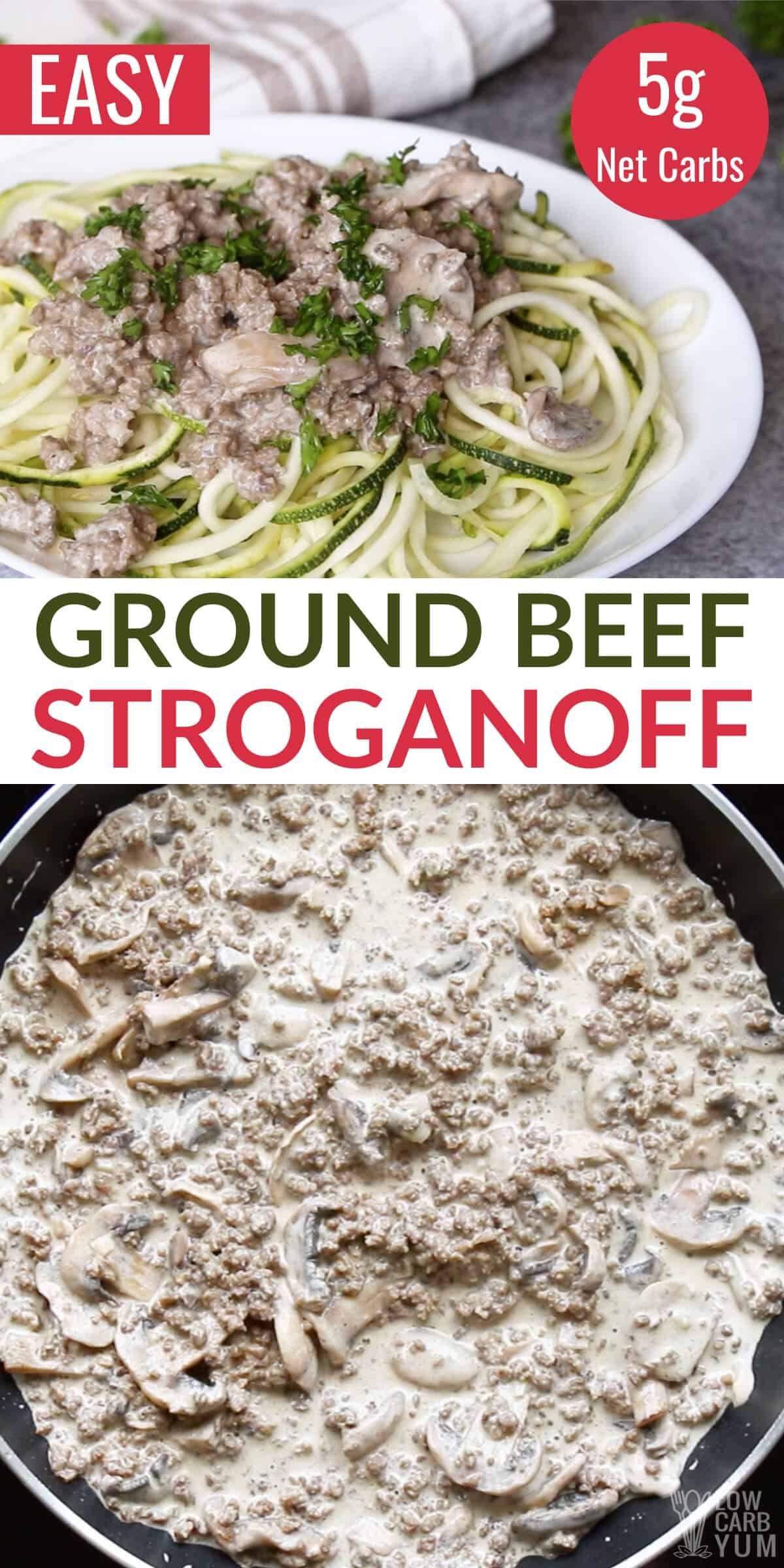 ground beef stroganoff recipe