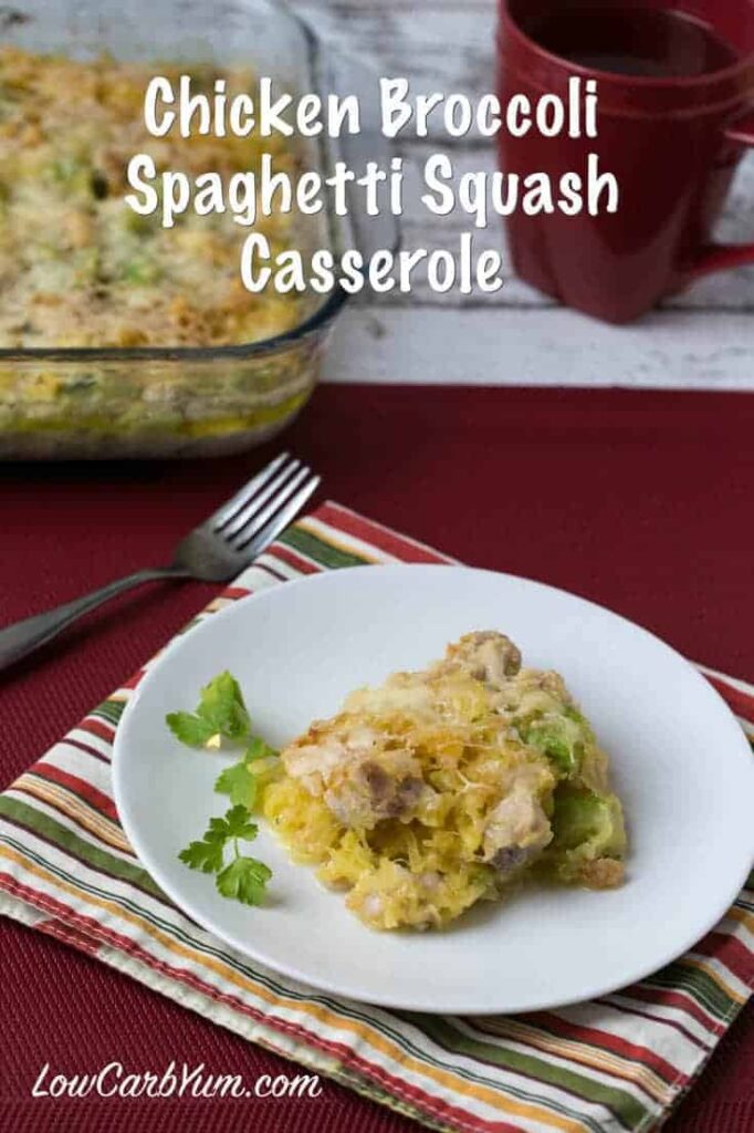 Chicken Broccoli Spaghetti Squash Casserole