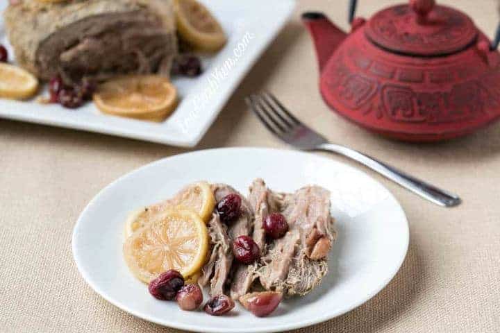 Low Carb Gluten Free Crock Pot Cranberry Pork Roast