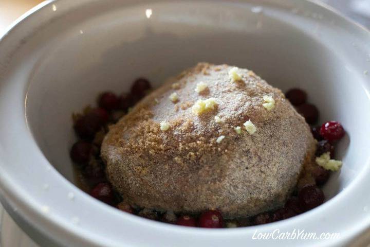 Low Carb Gluten Free Crock Pot Cranberry Pork Roast