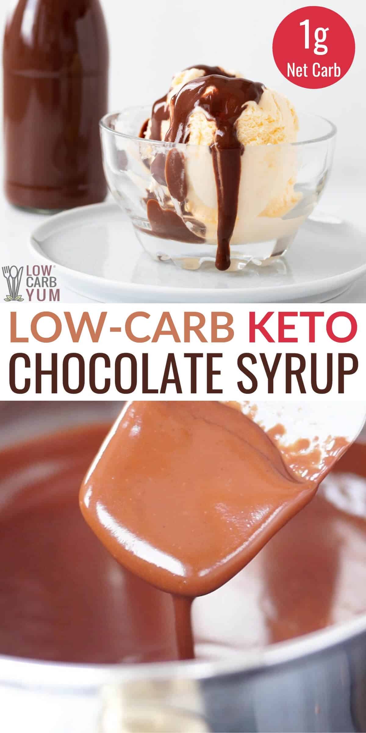low-carb keto chocolate syrup sauce