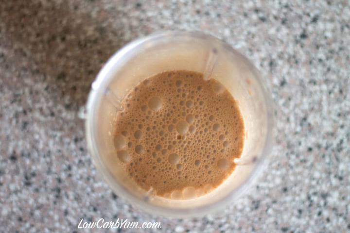 blended keto shake