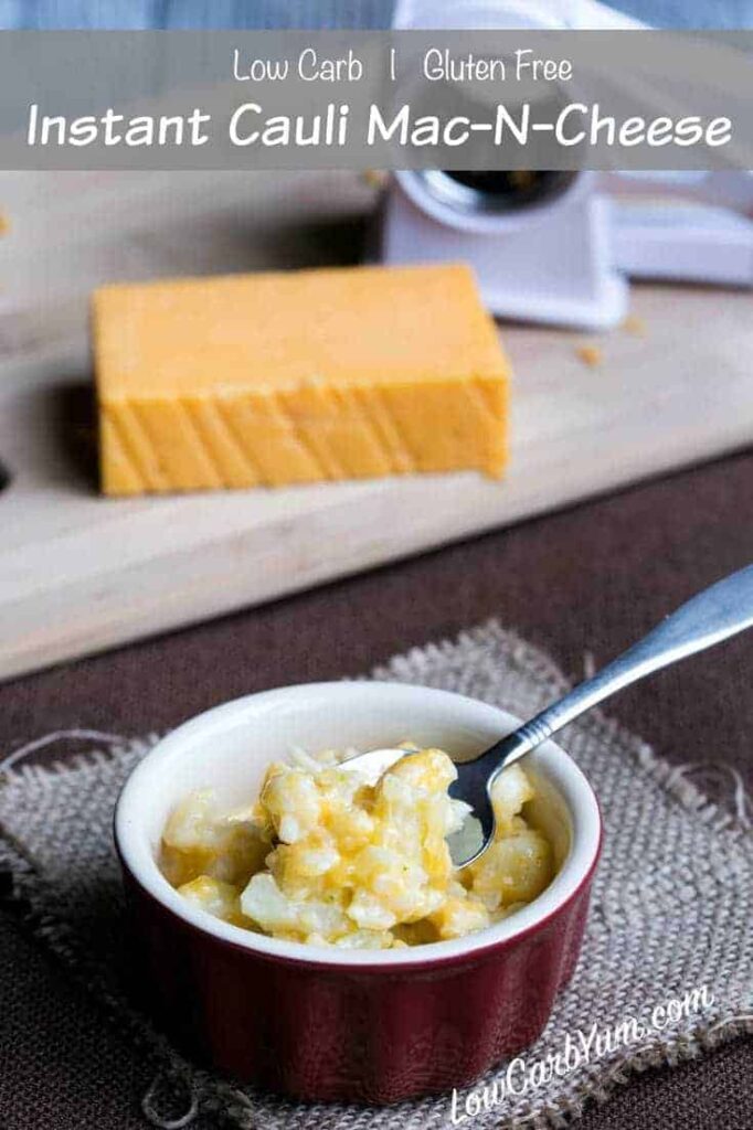 Cauliflower Mac and Cheese in 4 Minutes Low Carb Yum