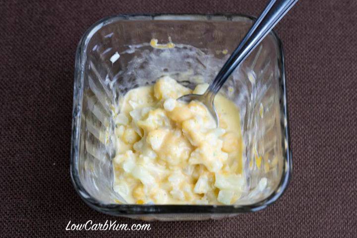 making sauce for cauliflower mac and cheese