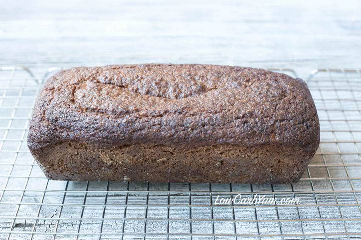 bread loaf on rack