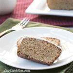 low carb gluten free frosted gingerbread bread
