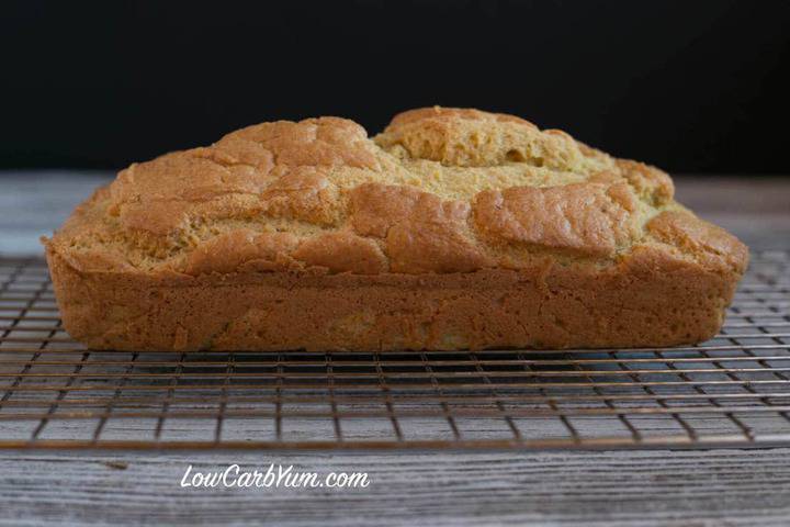 bread loaf on rack