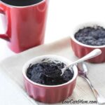 Low carb minute brownie mug cake