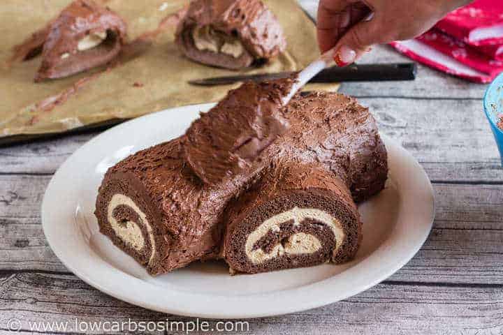 Yule Log Cake (Bûche de Noël) - Mom Loves Baking