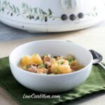Crock Pot Ham Cauliflower “Potato” Stew