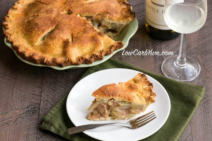 Low carb gluten free chayote squash mock apple pie