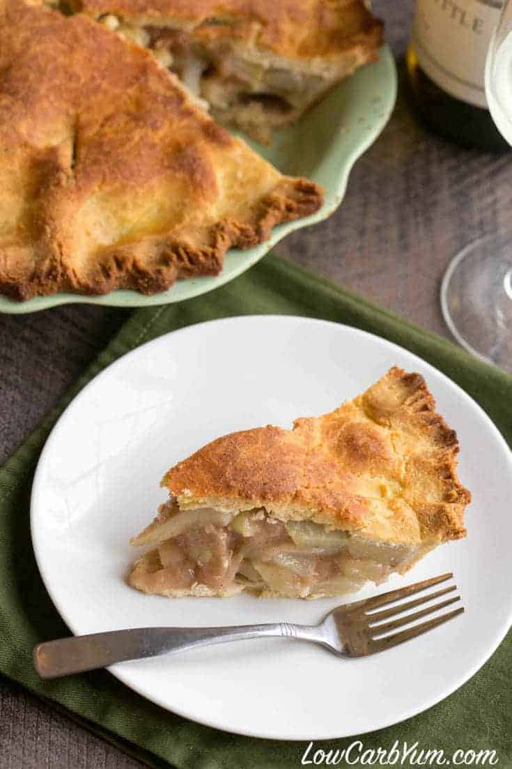 Low carb gluten free chayote squash mock apple pie