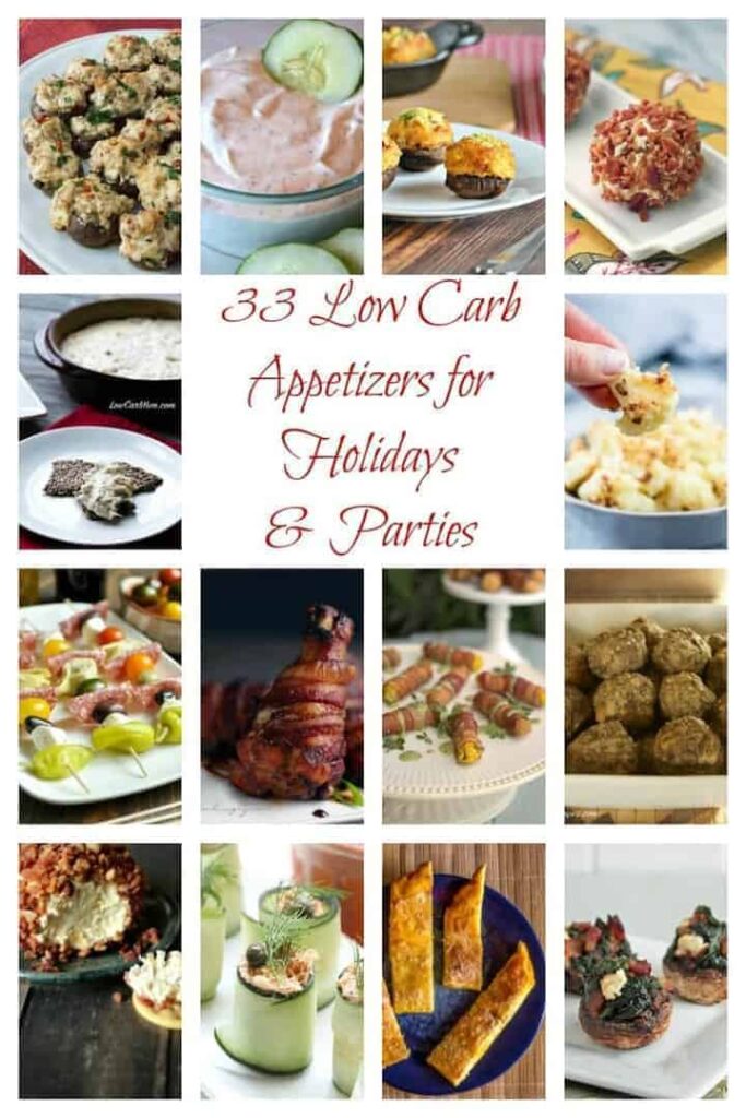 Low carb appetizers for holidays and parties
